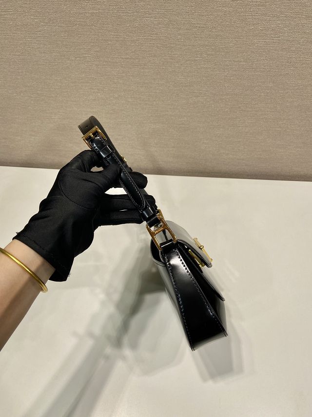 Prada original calfskin shoulder bag 1BD345 black