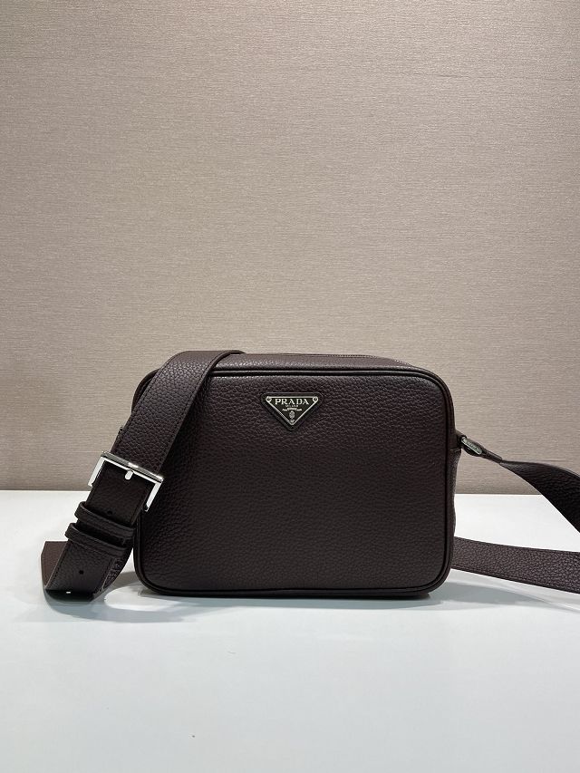 Prada original calfskin shoulder bag 2VH189 black