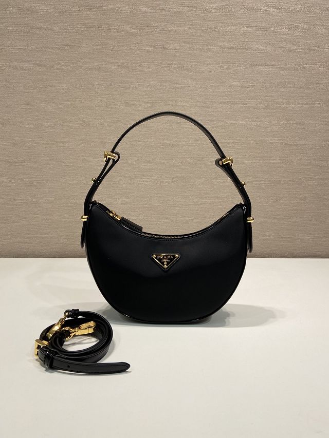 Prada original nylon arque shoulder bag 1BC194 black