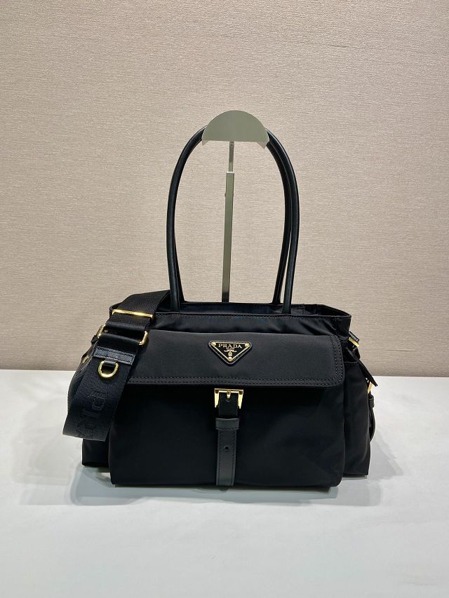 Prada original nylon explore medium tote bag 1BG596 black
