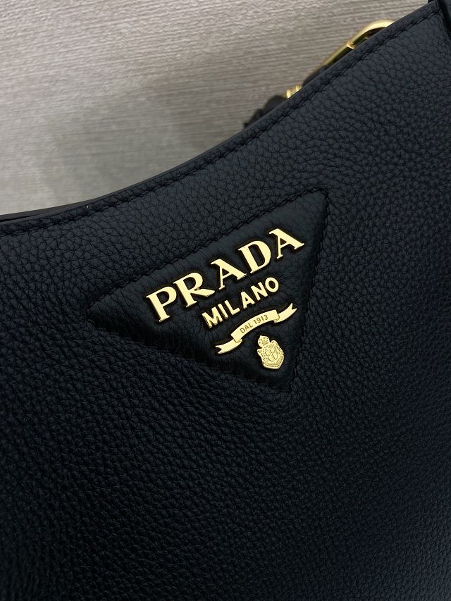 Prada original calfskin mini shoulder bag 1BH191 black