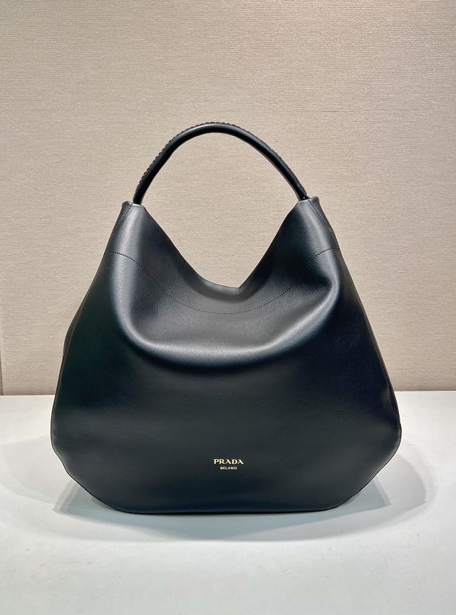 Prada original calfskin large tote bag 1BC219 black