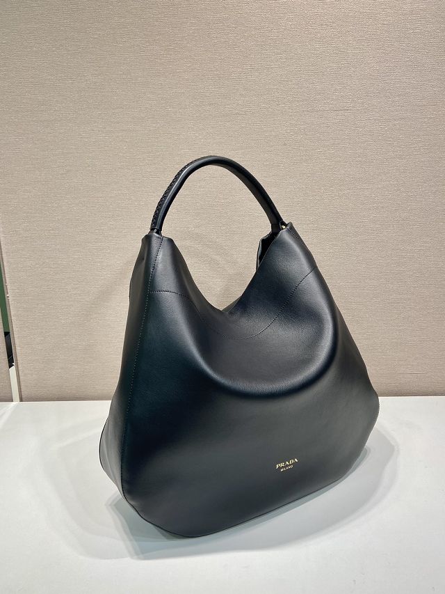 Prada original calfskin large tote bag 1BC219 black