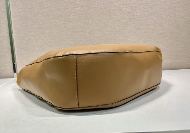 Prada original calfskin large tote bag 1BC219 caramel