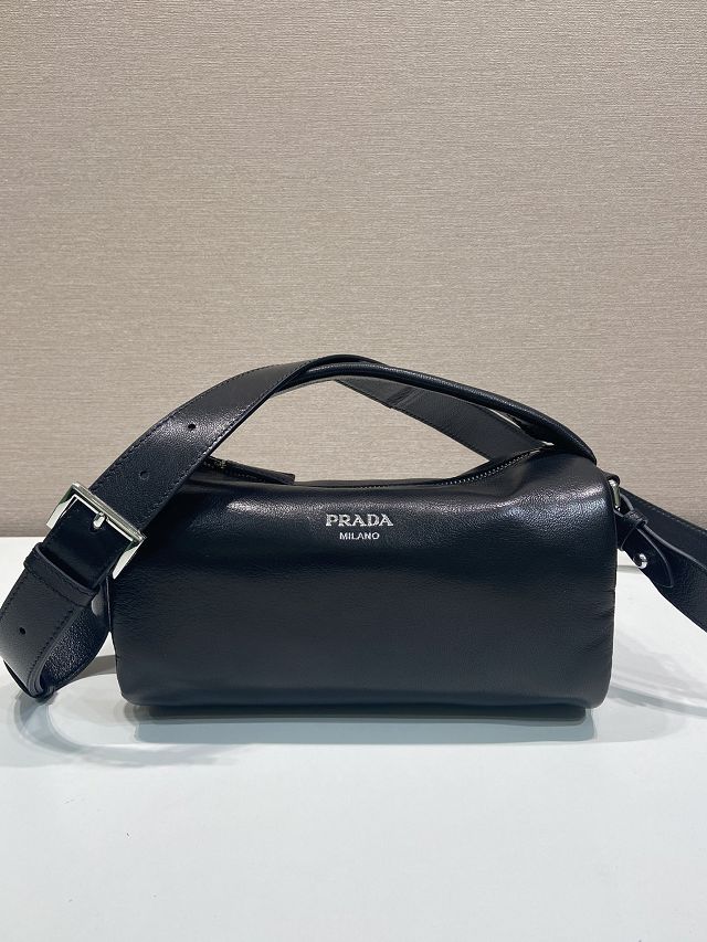 Prada original calfskin shoulder bag 2VH188 black