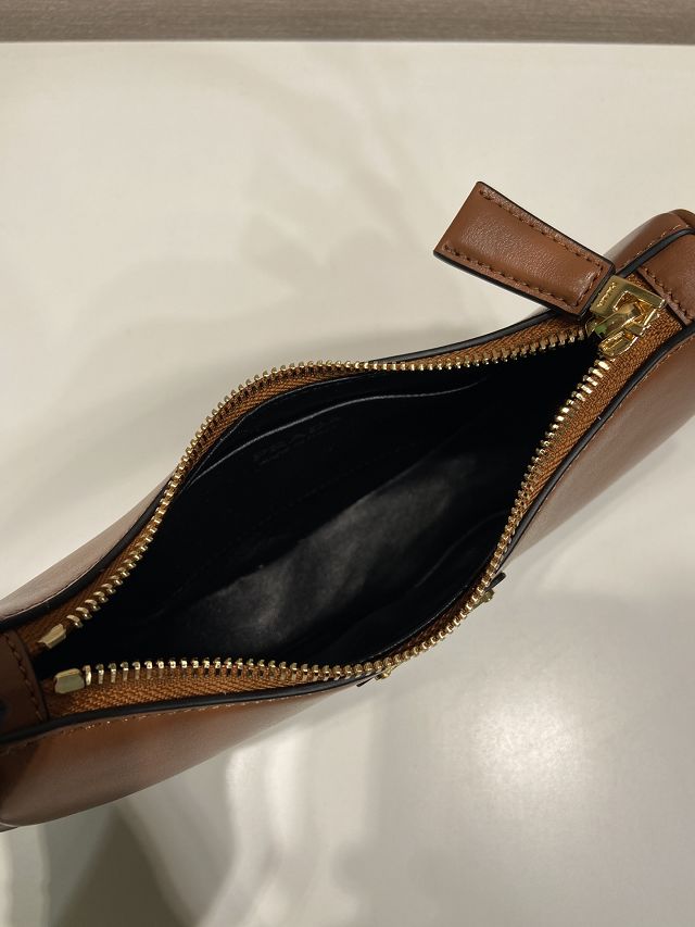 Prada original calfskin arque mini shoulder bag 1BC199 brown