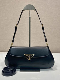 Prada original calfskin medium shoulder bag 1BD344 black