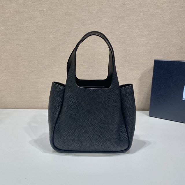 Prada original calfskin mini tote bag 1BA349 black