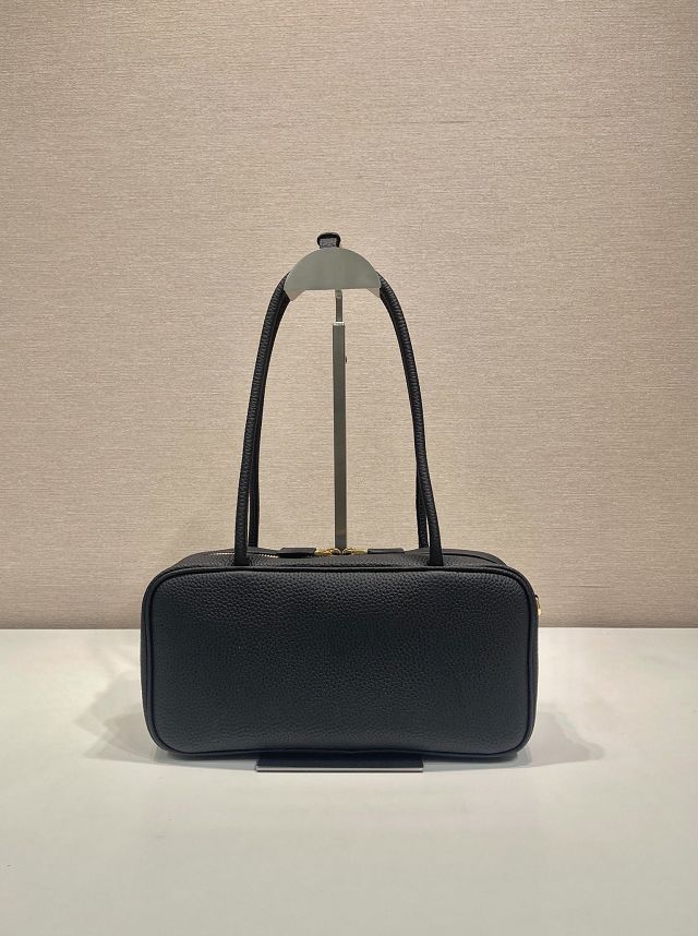 Prada original calfskin shoulder bag 1BB126 black