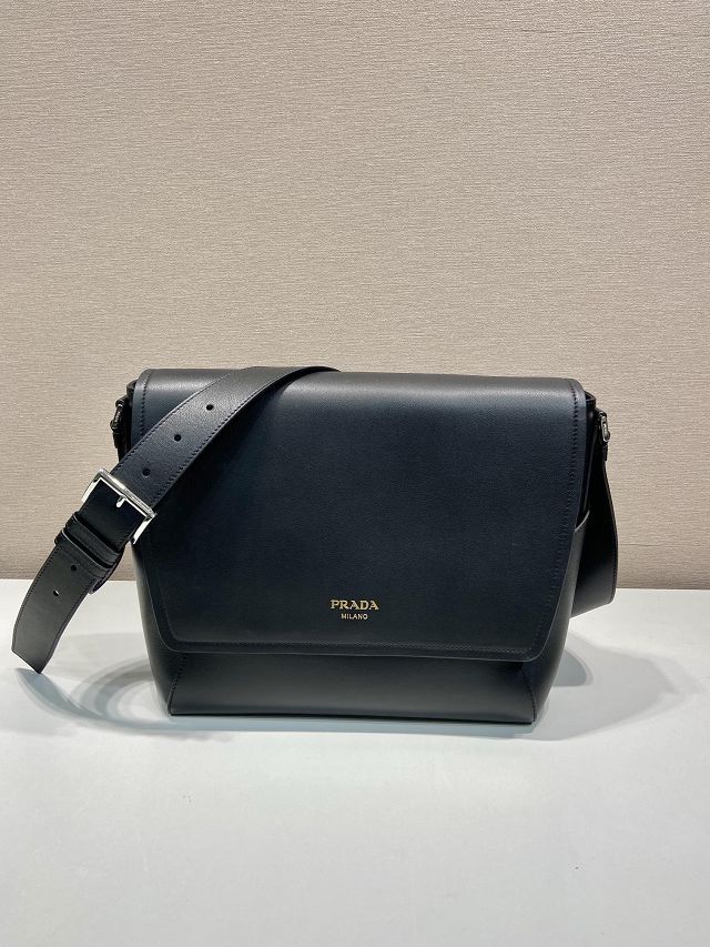 Prada original calfskin shoulder bag 2VD068 black
