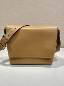 Prada original calfskin shoulder bag 2VD068 caramel