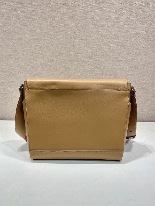 Prada original calfskin shoulder bag 2VD068 caramel
