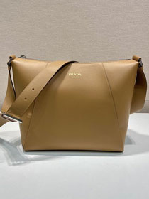 Prada original calfskin shoulder bag 2VH177 caramel