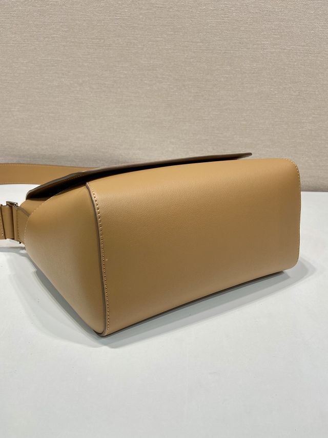 Prada original calfskin small shoulder bag 2VD069 caramel