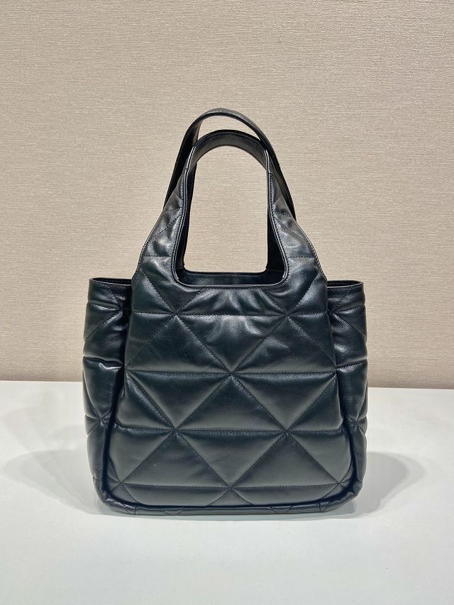 Prada original lambskin small tote bag 1BG335 black