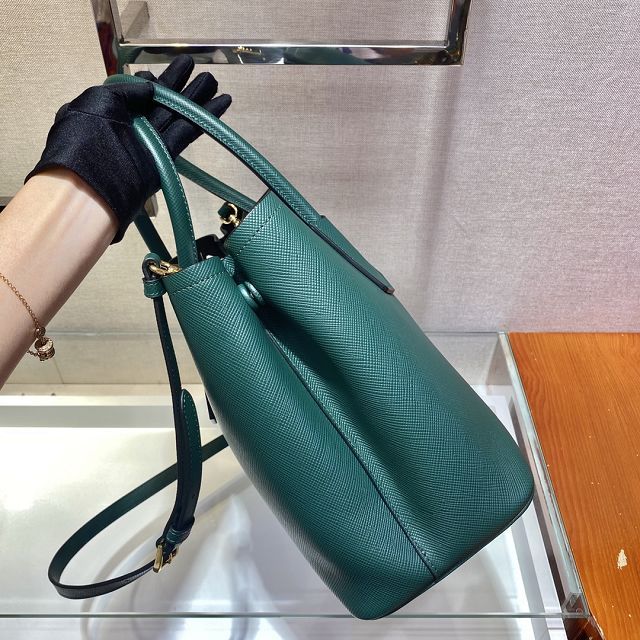 Prada original saffiano calfskin galleria large bag 1BG775 green