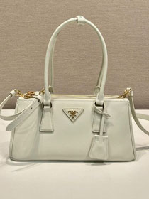 Prada original soft calfskin galleria medium bag 1BA457 white