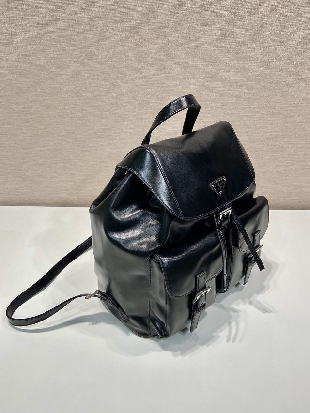 Prada original calfskin medium backpack 1BZ811 black