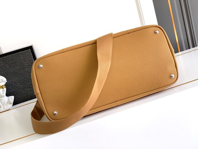 Prada original canvas jardiniere large handbag 2VG131 tabacco