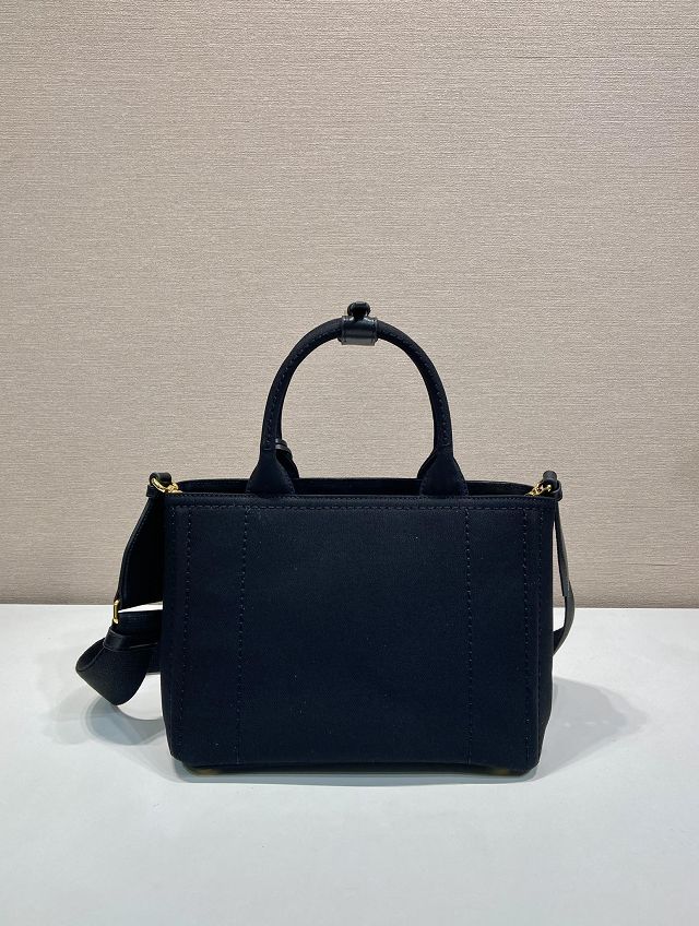 Prada original canvas jardiniere small handbag 1BG464 black