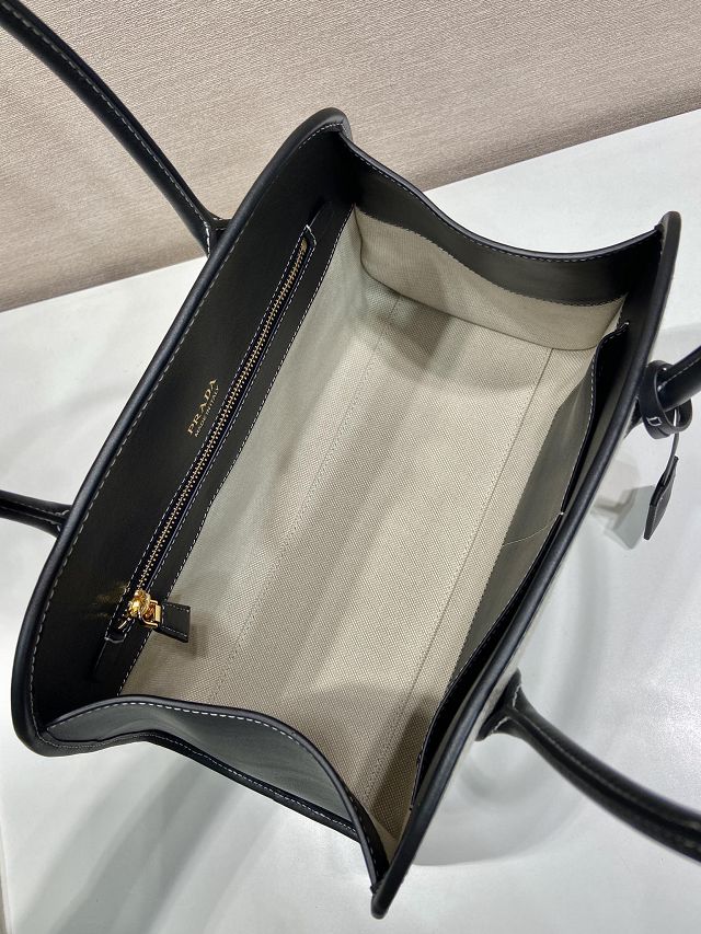 Prada original canvas top handle bag 1BG572 black