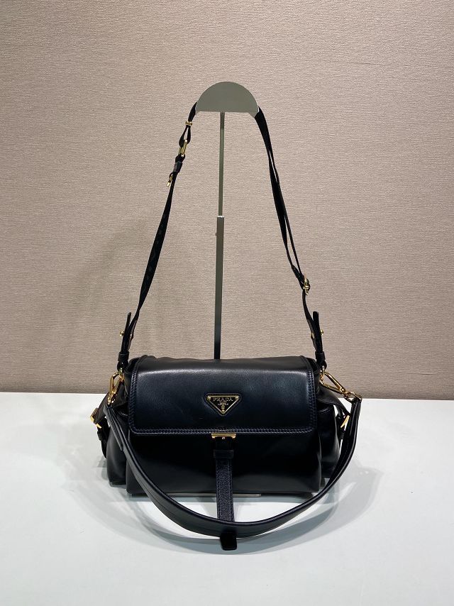 Prada original lambskin explore medium shoulder bag 1BD394 black