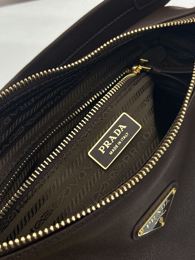 Prada original lambskin explore shoulder bag 1BC264 sienna