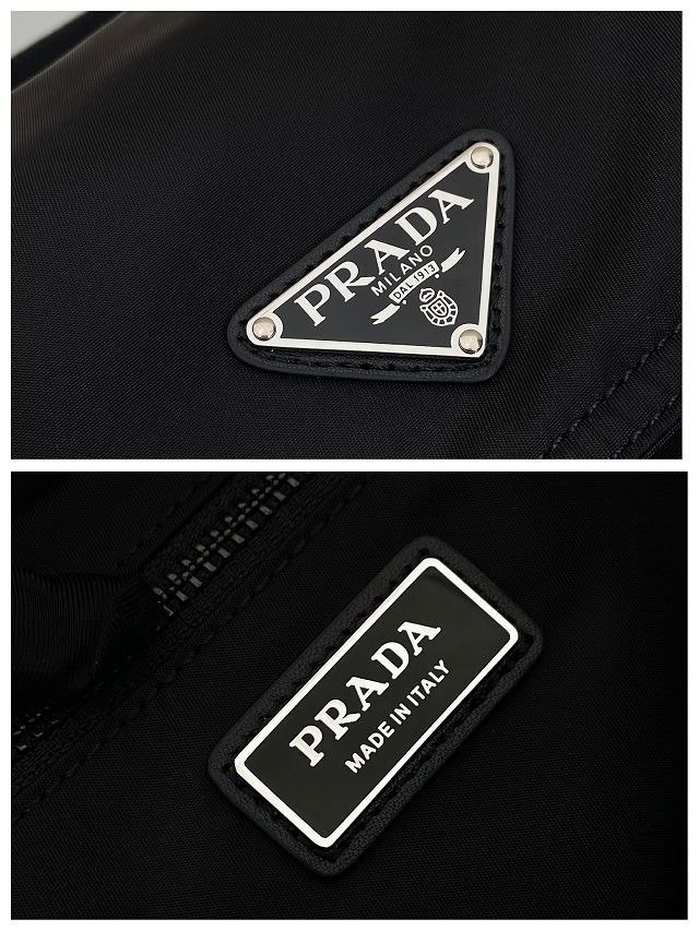 Prada original nylon explore large shoulder bag 2VD082 black