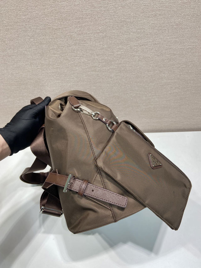 Prada original nylon medium backpack 1BZ811 sienna