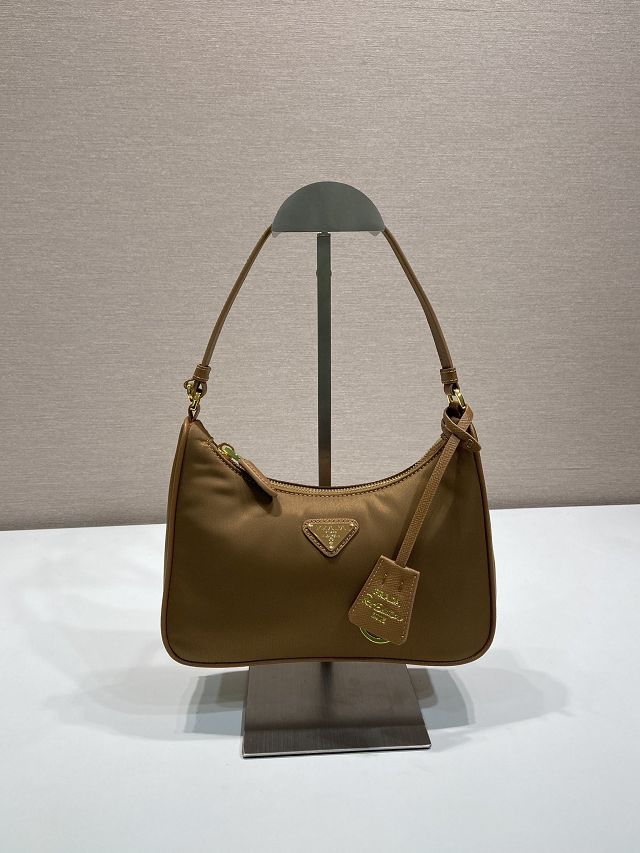 Prada original nylon re-edition 2005 mini bag 1N204M brown