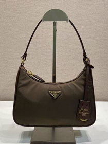 Prada original nylon re-edition 2005 mini bag 1N204M sienna
