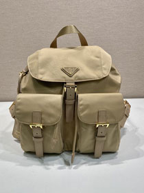 Prada original nylon small backpack 1BZ677 beige