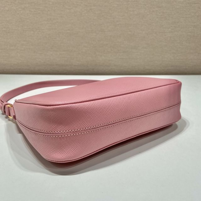 Prada original saffiano calfskin re-edition mini bag 1BC204 pink