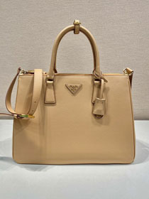Prada original soft calfskin galleria large bag 1BA446 natural