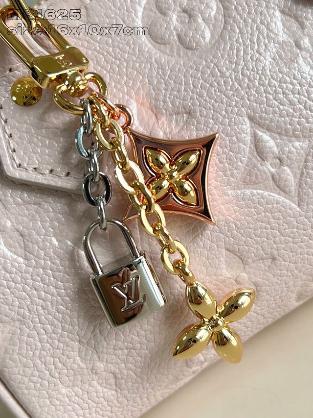 Louis vuitton original calfskin nano speedy M27107 snowy pearl