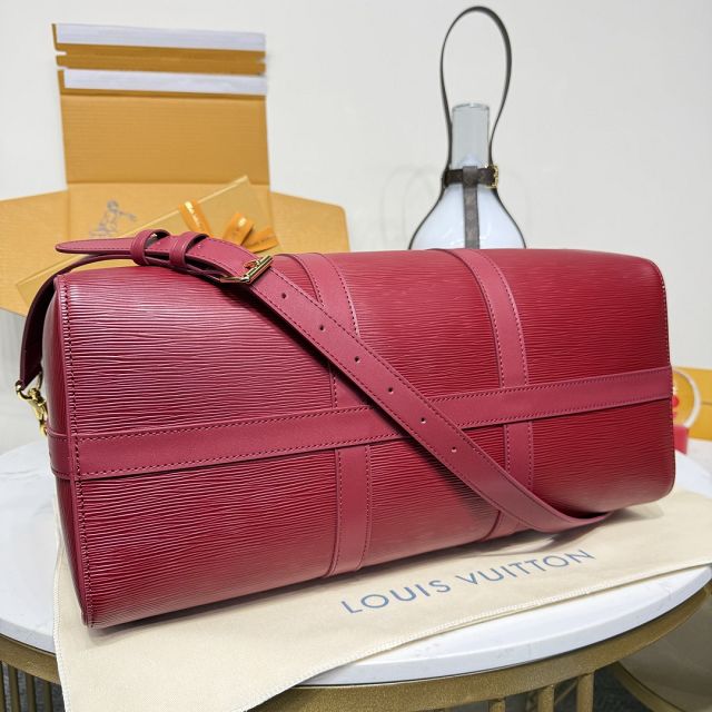 Louis vuitton original epi leather keepall 45 M15180 red