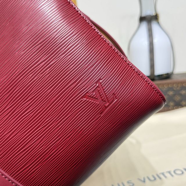 Louis vuitton original epi leather keepall 45 M15180 red