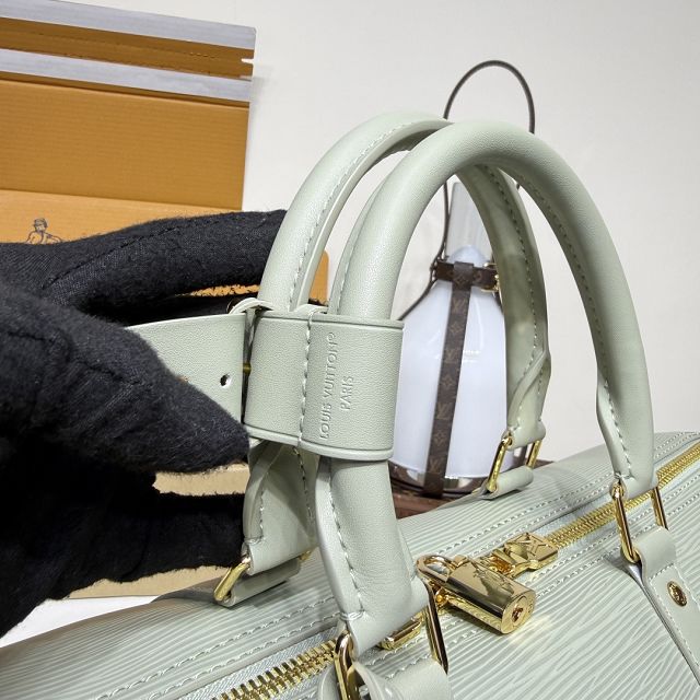 Louis vuitton original epi leather keepall 45 M15181 light green