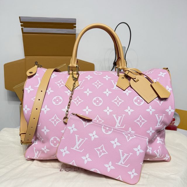 Louis vuitton original soft calfskin speedy P9 50 M11565 pink