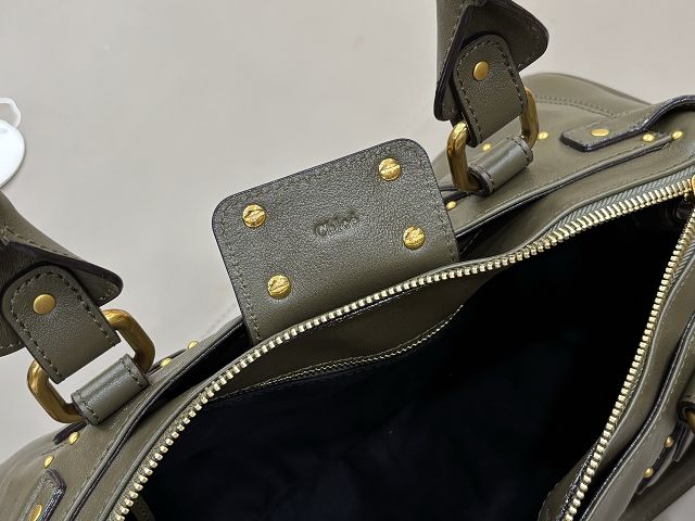 Chloe original calfskin paddington bag CH0003 dark green