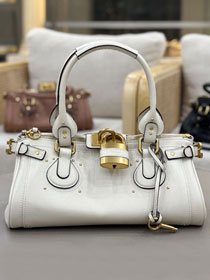 Chloe original calfskin paddington bag CH0003 white