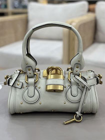 Chloe original calfskin small paddington bag CH0004 white