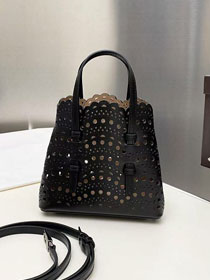 Alaia original vienne wave calfskin mina 16 bag AL0005 black