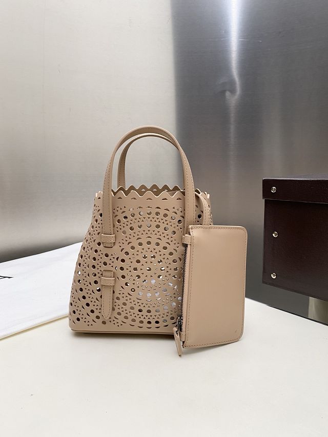 Alaia original vienne wave calfskin mina 16 bag AL0005 desert