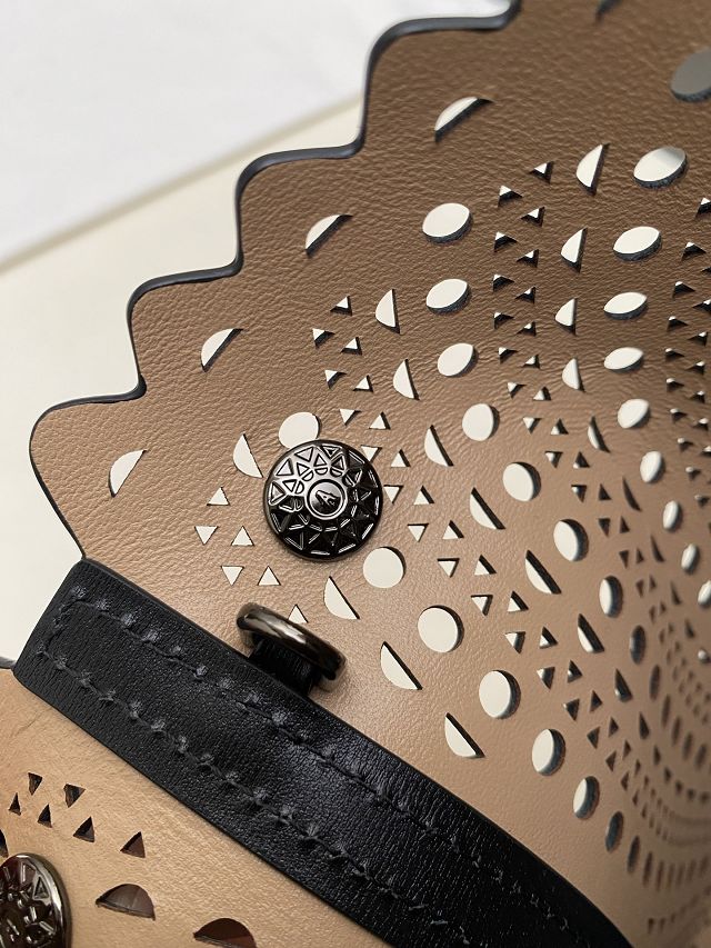 Alaia original vienne wave calfskin mina 25 bag AL0003 black