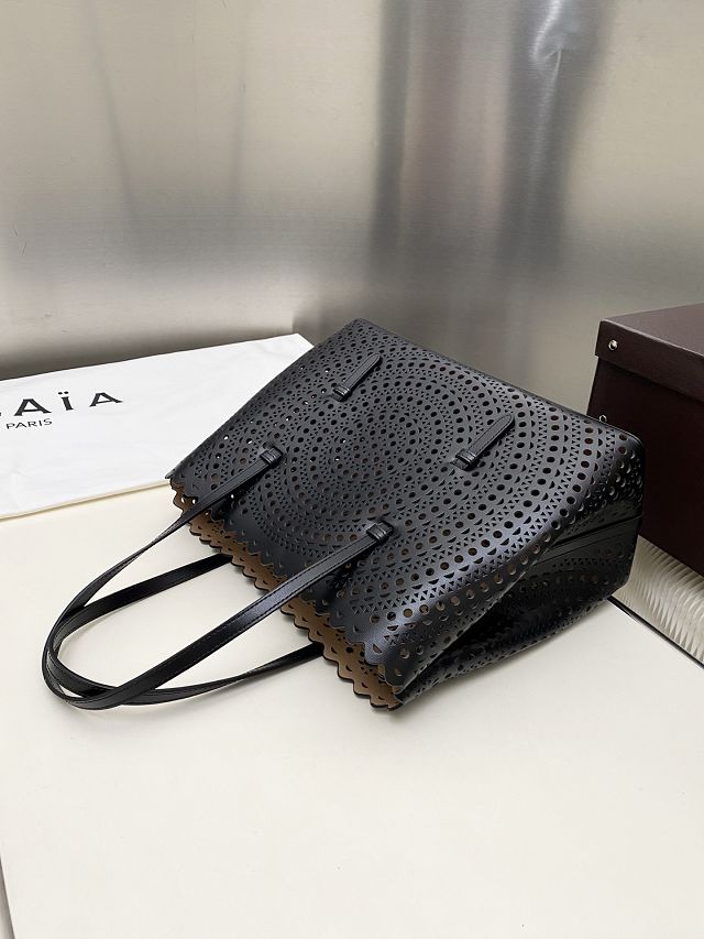 Alaia original vienne wave calfskin mina 32 bag AL0007 black