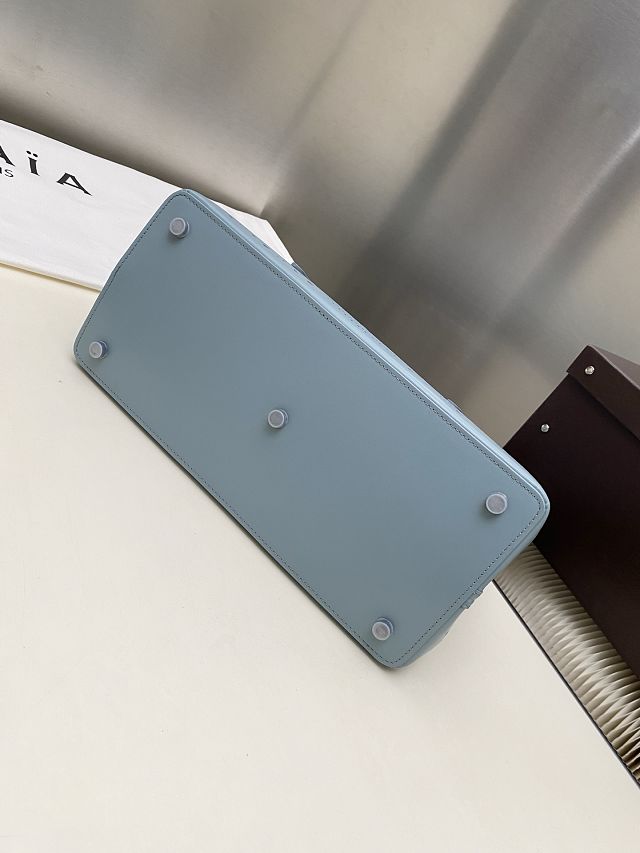 Alaia original vienne wave calfskin mina 32 bag AL0007 light blue