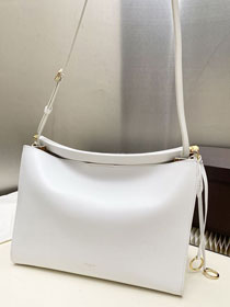 Alaia original calfskin le click medium square bag AL0018 white