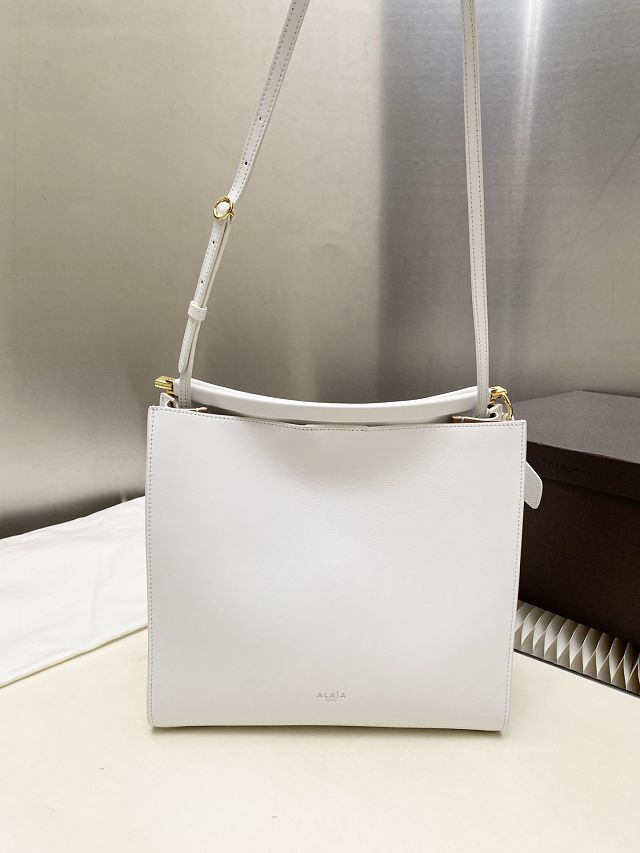 Alaia original calfskin le click small square bag AL0017 white