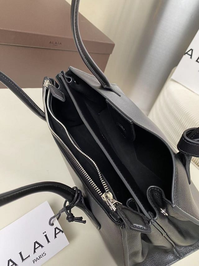 Alaia original calfskin teckel medium tote bag AL0012 black